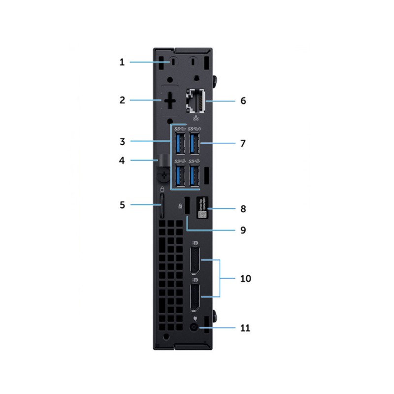 Dell OptiPlex 7070 Micro / Intel Core i5-9500T / 8 GB / 256 NVME