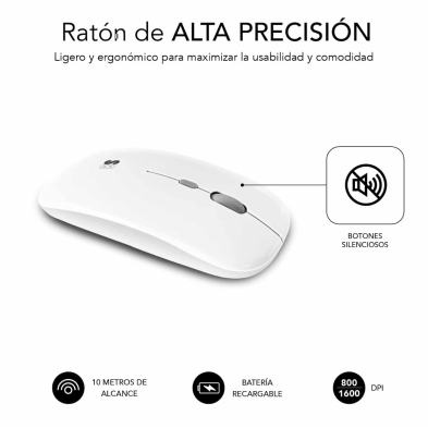 Teclado + mouse sem fio Subblim / compatível com Apple