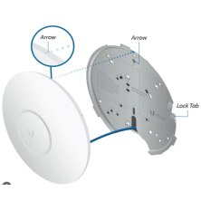 Kit de montagem em parede do ponto de acesso WiFi Ubiquiti U-PRO-MP