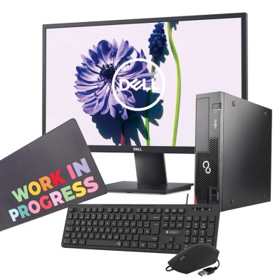 Pack Pc Sobremesa Fujitsu + Monitor 24" + Teclado + Ratón + Alfombrilla / 16Go / 1 To SSD