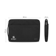 Funda Maletín portátil Subblim de ECOPC Black 14"